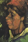 Head of a Peasant Woman with Dark Cap (nn040 Vincent Van Gogh